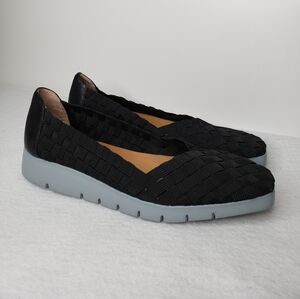 Corso Como Illana Black Stretch Weaved Slip On Comfort Loafers/Sneakers …